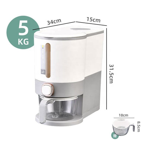 Automatic Dispensing Rice & Grain Storage Container